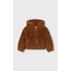 kids woven fur coat 666 Cognac