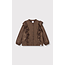 kids knitted shiny ruffle blouse 659 Warm Brown