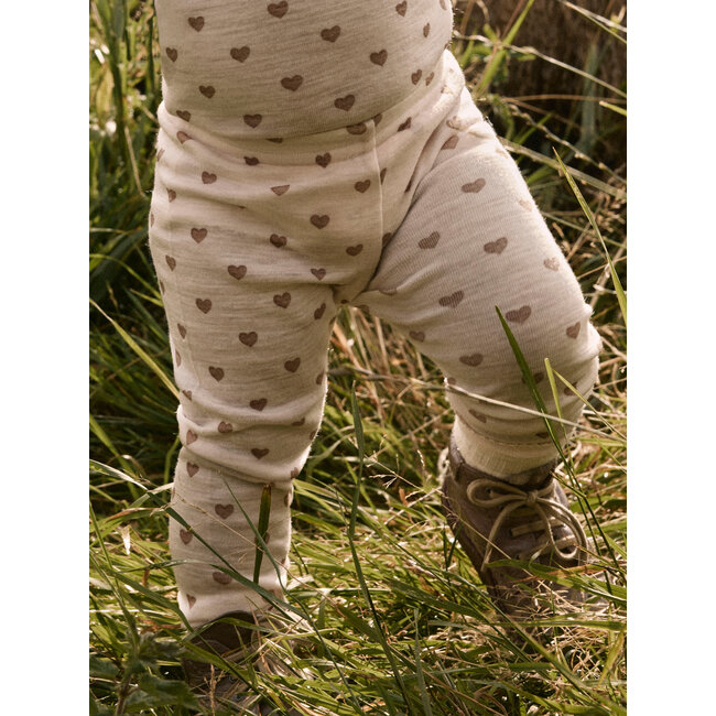 NBFNOEL Nia Wool Ls Slim Legging  Morganite/Heart