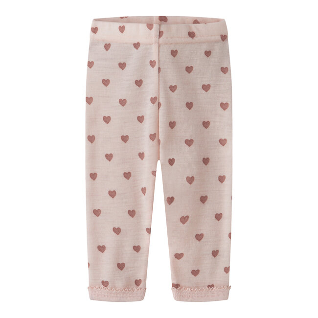 NBFNOEL Nia Wool Ls Slim Legging  Morganite/Heart