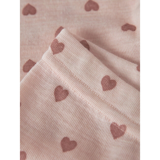NBFNOEL Nia Wool Ls Slim Legging  Morganite/Heart