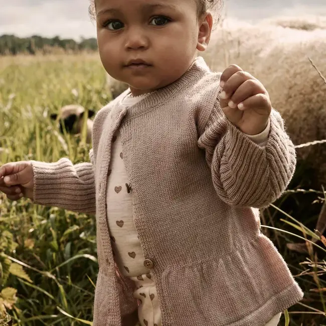 NBFNOMO NIA Wool LS KNit Card Fawn
