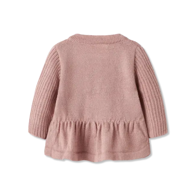 NBFNOMO NIA Wool LS KNit Card Fawn