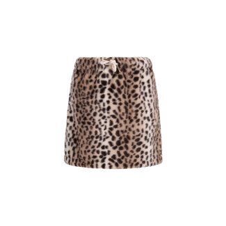 Like Flo Samm Flo girls faux fur skirt with elastic WB 900 Animal