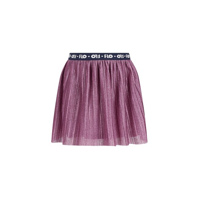 Solly Flo girls plissé glitter skirt 628 Purple mauve
