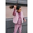 Femke Flo girls velvet glitter flared pants 628 Purple mauve
