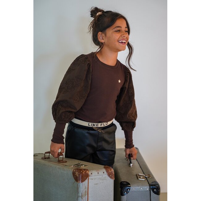 Eloise Flo girls top 470 Choco