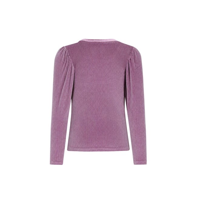 Esmay Flo girls velvet glitter top 628 Purple mauve