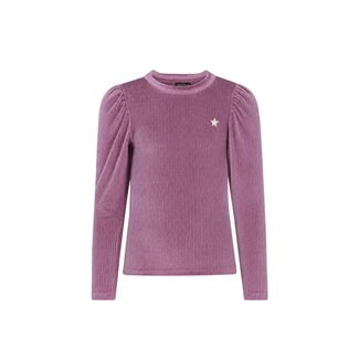 Like Flo Esmay Flo girls velvet glitter top 628 Purple mauve
