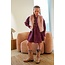 Diam Flo girls faux fur hairy gilet 602 Soft lilac