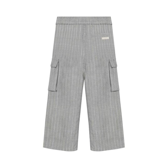 Wide Fit Pinstripe  Grey 1261 Mid Grey Melange