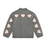 Bomber Jacket Heart  Grey 1261 Mid Grey Melange