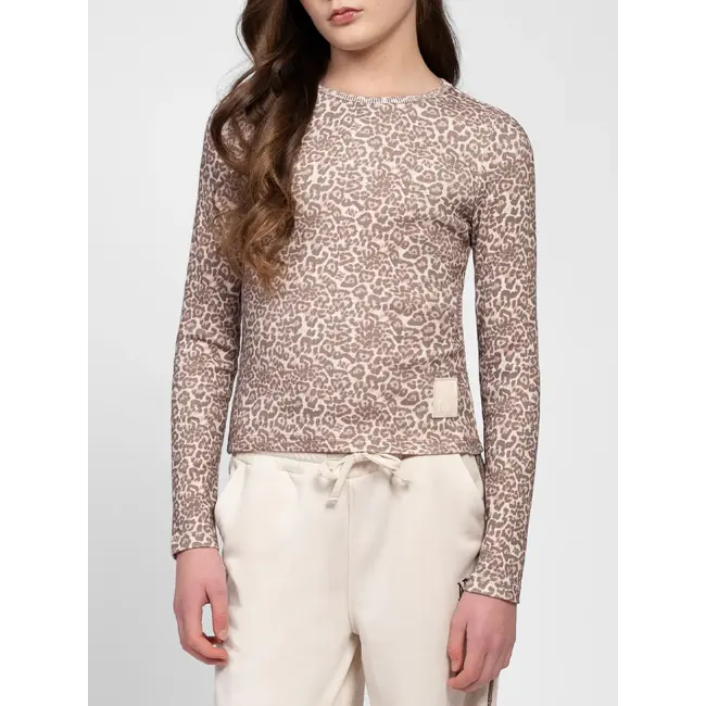 Jip Leo Rib Top 1074 Multi Brown