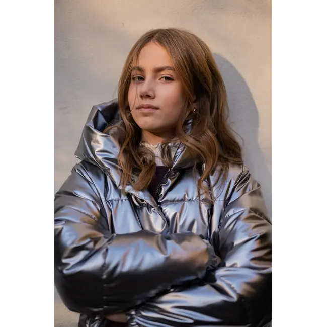 Annu Flo young hooded puffer jacket 820 Silver