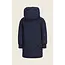 Arinda Flo girls midi hooded jacket with zipper at sideseam 190 Navy