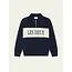 Zipper Rugby Sweatshirt  460 DARK NAVY BLUE