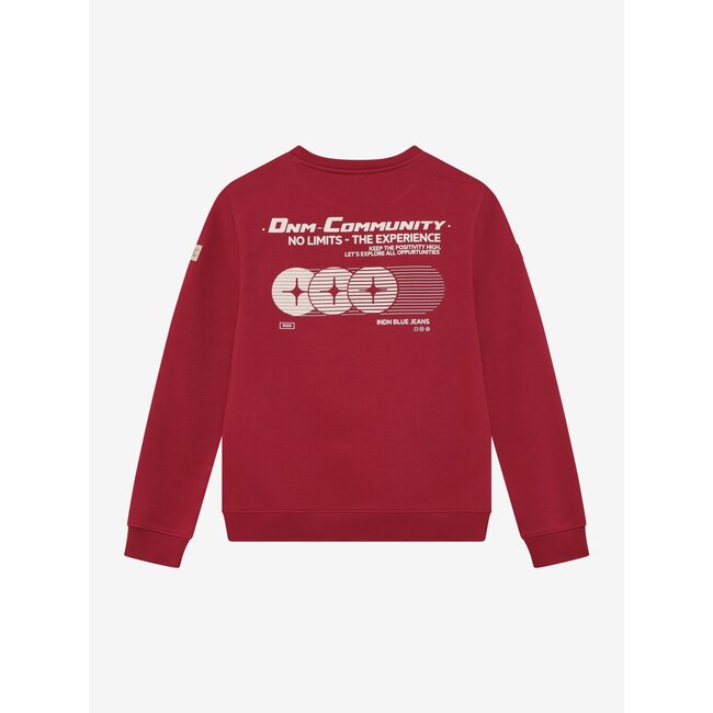 Sweater IB Chest and Backprint /4111/Soft Bordeaux