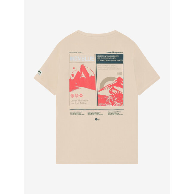 T-Shirt Indian Backprint /2156/Pale Sand