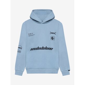 Indian Blue Jeans Hoodie Indian Blue Brushed  /7125/Mid Blue Ash