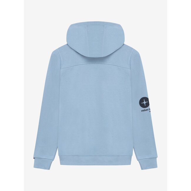 Hoodie Indian Blue Brushed  /7125/Mid Blue Ash