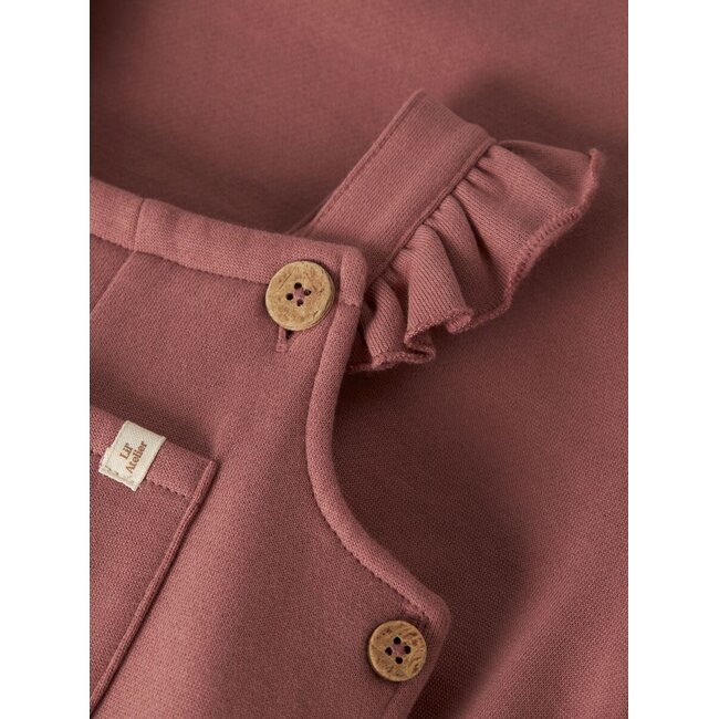 NBFKILANO Loose Sweat Overall Bru Rose