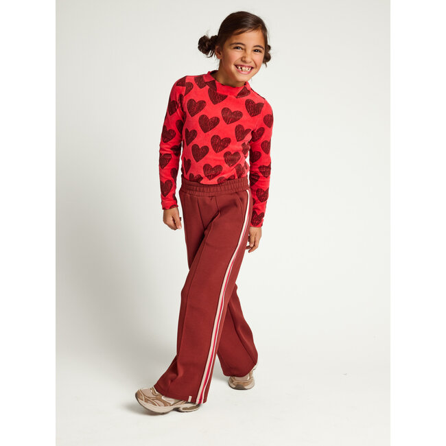 Little printed velvet tee 809 VELVET HEART