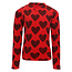 Little printed velvet tee 809 VELVET HEART