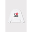 kids knitted I love alix longsleeve 12 Soft White
