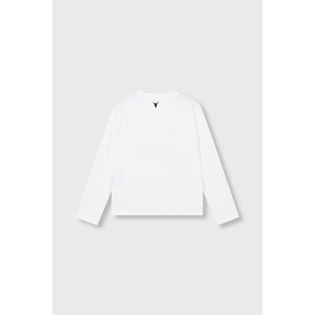 kids knitted I love alix longsleeve 12 Soft White