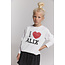 kids knitted I love alix longsleeve 12 Soft White