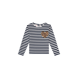 Someone LILA T-shirt long sleeves NAVY