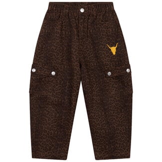 Alix the Label kids woven Leopard  Cargo pants 601 Animal