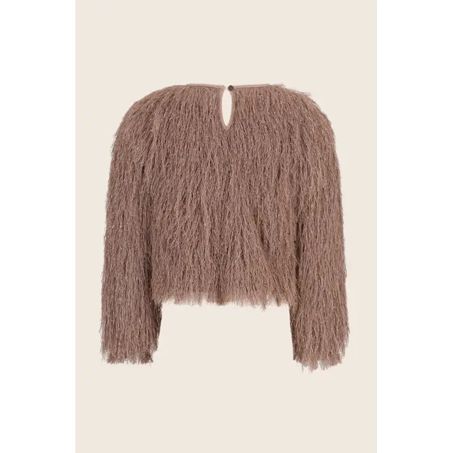 Celina Flo girls fringes blouse 006 Champagne
