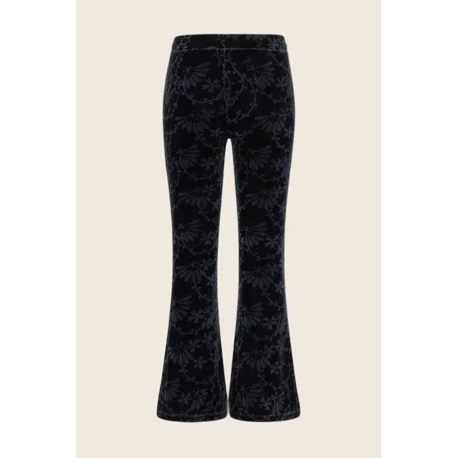 Florine Flo girls velvet flared pants 092 Antra