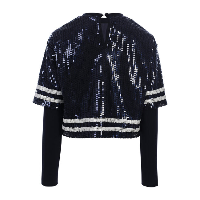 10sixteen sequince Tee 707 BLUE SEQUINS