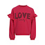 Little ruffle sweater 222 warm fuchsia