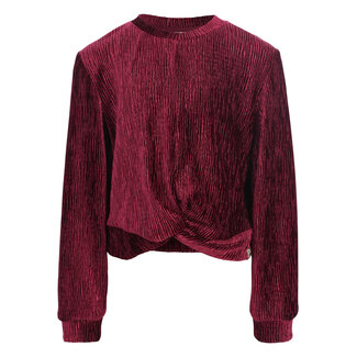 Looxs Little Little velvet crinkle top 279 Ruby red