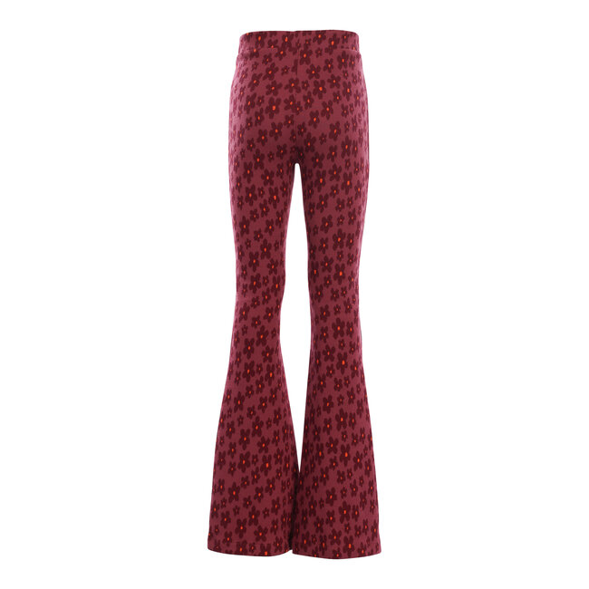 Little jacquard flare pants 529 Festive Flower
