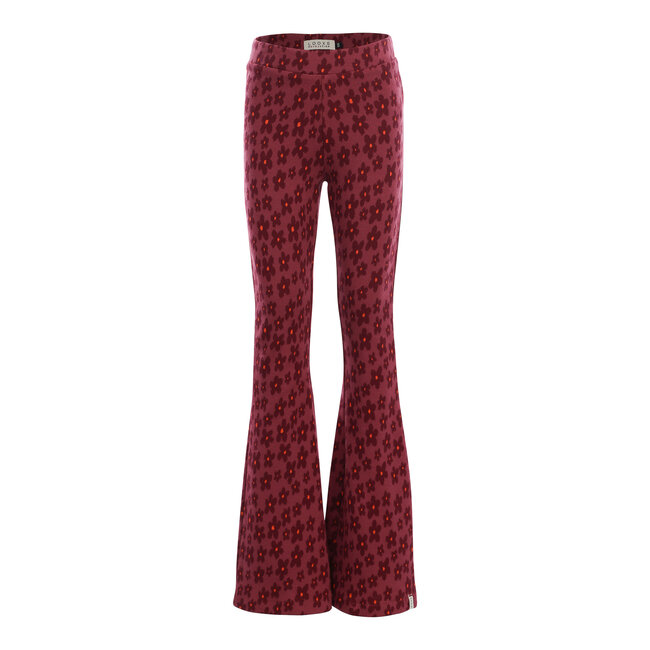 Little jacquard flare pants 529 Festive Flower