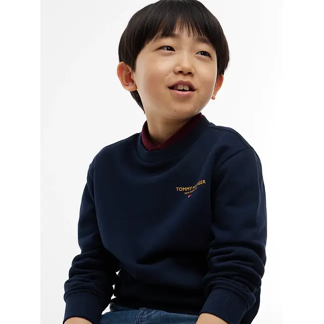 ESSENTIAL LOGO SWEAT, C1G Dark Blue