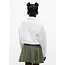 CROPPED SHIRT LS, YBR White