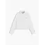 CROPPED SHIRT LS, YBR White