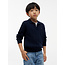 COTTON CABLE POLO SW, C1G Dark Blue