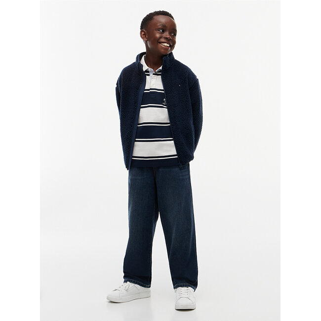 FLAG FULL ZIP SWEATS, C1G Dark Blue