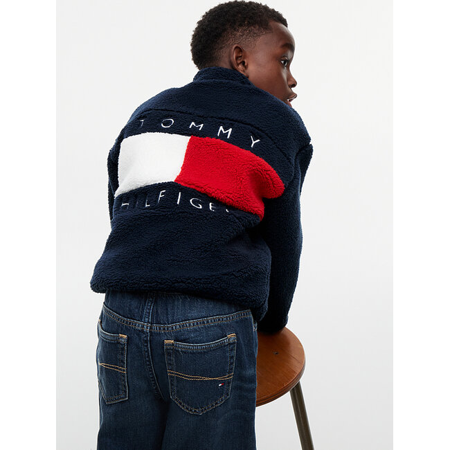 FLAG FULL ZIP SWEATS, C1G Dark Blue