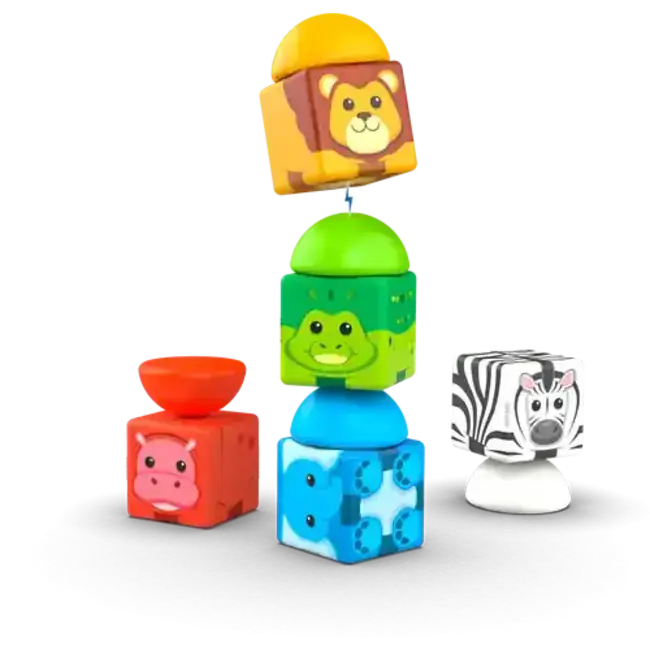 Geomag Magicube Stacking Safari 10 Delig