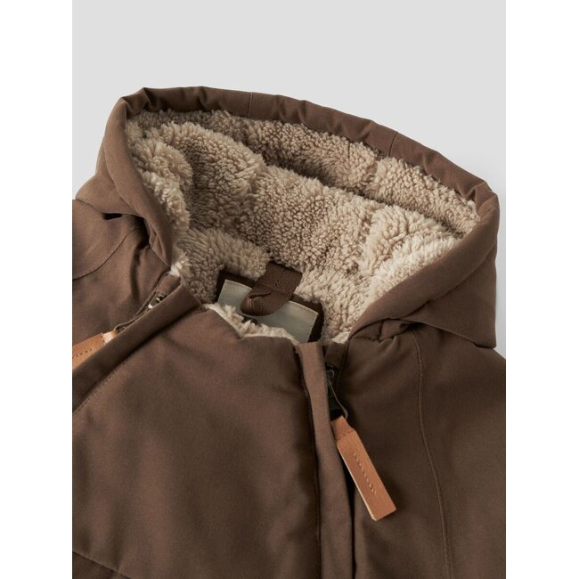 NBNLASNOW05 Jkt Solid Fo Dark Earth