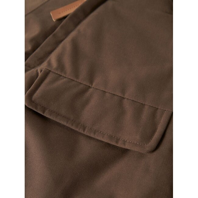 NBNLASNOW05 Jkt Solid Fo Dark Earth