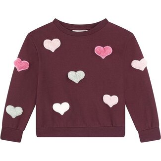 Someone MAGALI Pull long sleeves DARK BORDEAUX