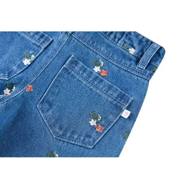 NORA Denim long trousers DENIM BLUE